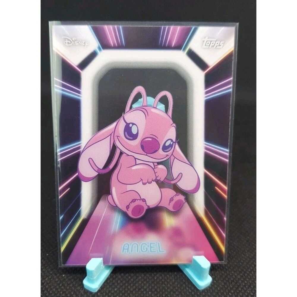 2026 Topps Disney Neon #NPL-2 ANGEL Illuminated Neon Lights Acetate Card